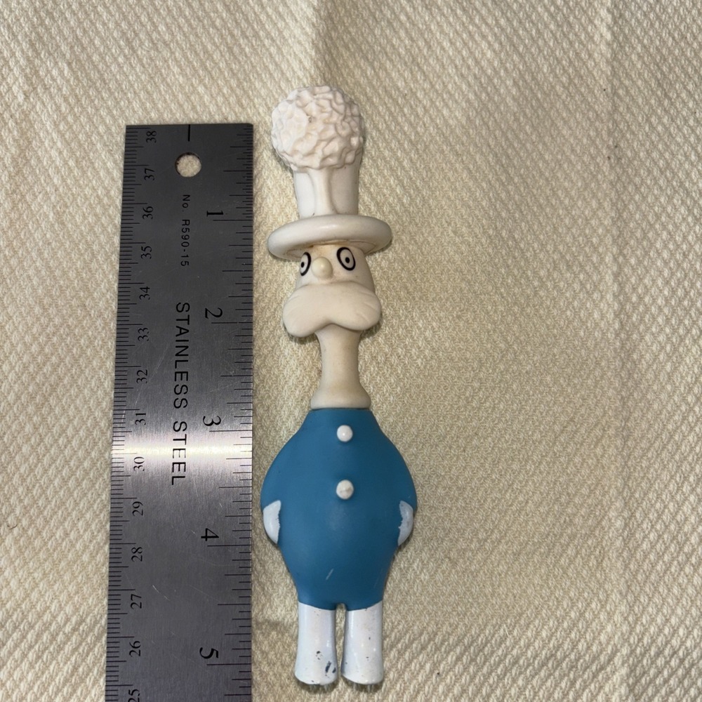 Dr Suess Solla Sollew Doorman Rubber PVC Figure 5" Blue White Toy 3477